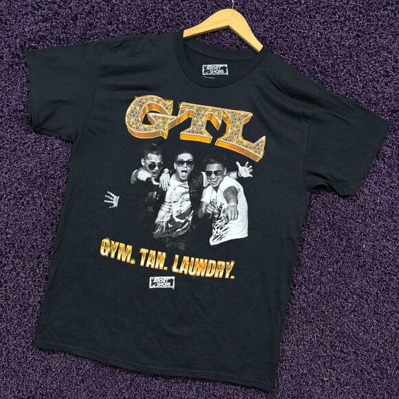 Jersey Shore GTL Gym Tan Laundry Mtv Reality Show T-Shirt L - Picture 3 of 4
